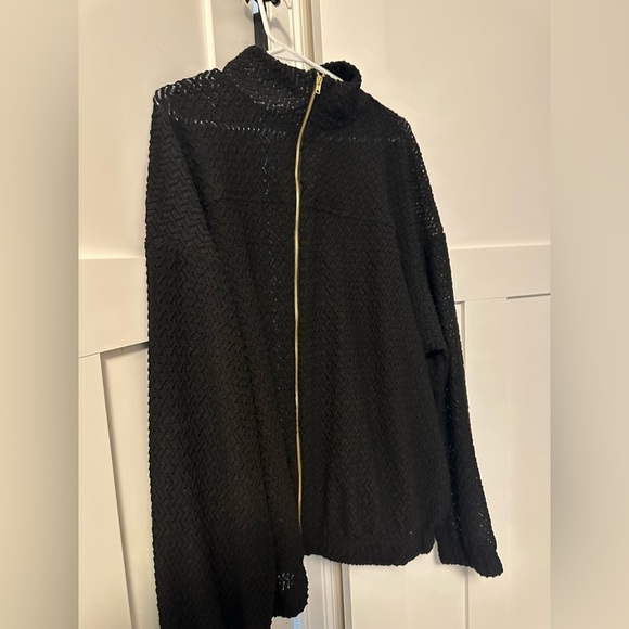 Like Love Mesh Detailed Zip Up - Picture 5 of 8